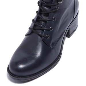 Carl Scarpa Ocean Navy Leather Ankle Boots